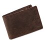 Tillberg real leather wallet dark brown