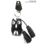 Key Chain Owl Black