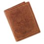 Wild Real Only!!! mens wallet made from real water buffalo leather tan