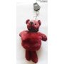 Key Chain teddybear burgundy