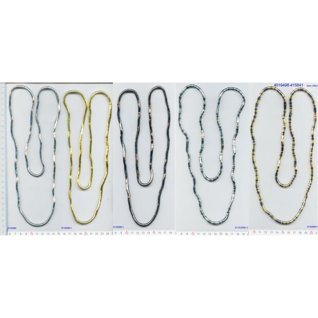 Snake chain for turning and bending 5 mm * 90 cm hematite
