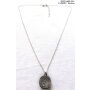 Necklace with filled pendant 52+5cm