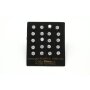 Ohrring/Edelstahl Cubic Zirconia  5mm(10 Paar mit karte)01801813