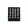 Ohrring/Edelstahl Cubic Zirconia 6mm (10 Paar mit karte)01801819