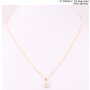 Fine necklace with cubic zirconia pendant, 01108535, 45 + 5cm