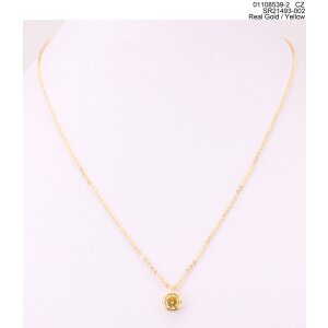 Fine necklace with pendant cubic zirconia, 01108539, 45 +...