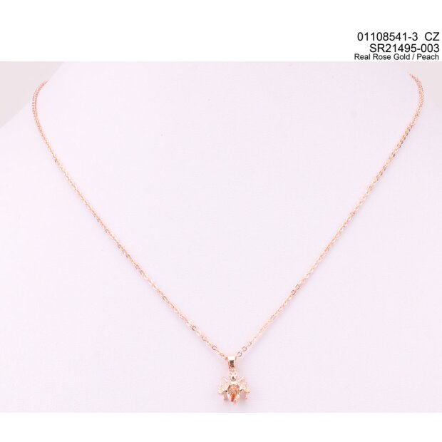 Fine necklace with cubic zirconia, 01108541, 45 + 5cm
