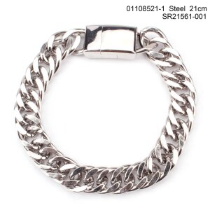 Stainless steel bracelet silver