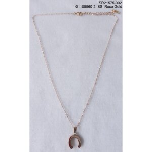 Stainless steel necklace with horse shoe pendant