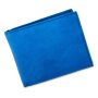 Wallet made from real leather, royal blue