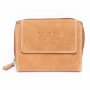 Wallet made of water buffalo leather WILD REAL ONLY !! tan