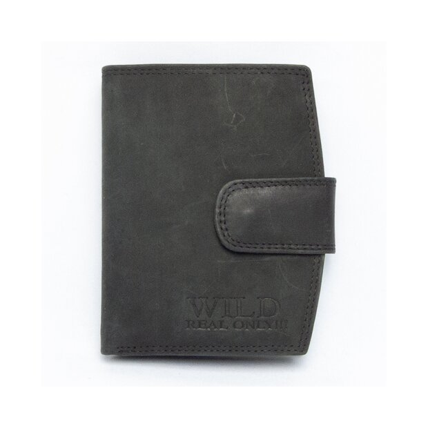 Wild Real Only!!! wallet made from water buffalo leather black