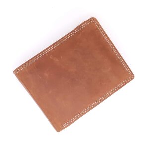 Real leather wallet 9,5 cm x 12 cm x 3 cm