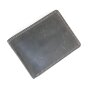 Real leather wallet 9,5 cm x 12 cm x 3 cm black