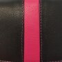 Tillberg Damen Geldb&ouml;rse aus echtem Nappaleder schwarz+pink
