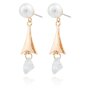 Earring  gold+crystal