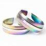 Stainless steel Ring box 36 pcs mix colour/silver