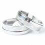 Stainless steel Ring box 36 pcs Silver