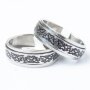 Stainless steel Ring box 36 pcs Silver