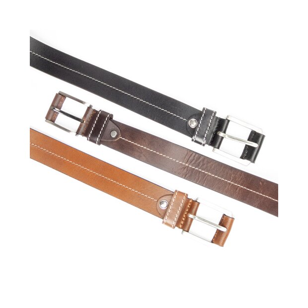 Buffalo leather belt 4 cm wide, length -100,105,110,115 cm 1 piece each GA-5064