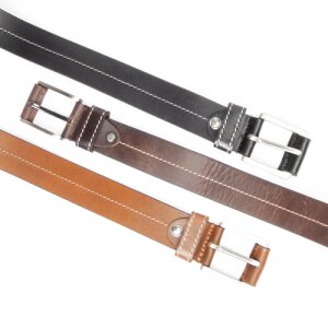 Buffalo leather belt 4 cm wide, length -100,105,110,115...