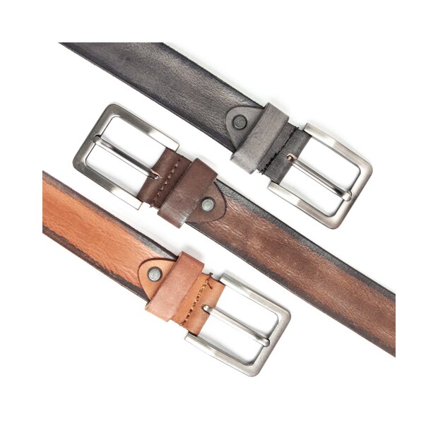 Buffalo leather belt 4 cm wide, length 100,105,110,115 cm 1 piece each GA-4180