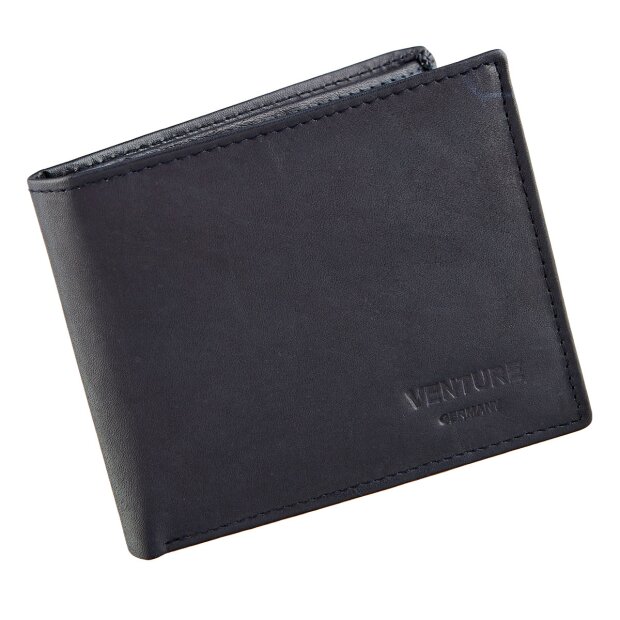 Leather wallet 12LX9,5HX2W MK002 / Navy Blue