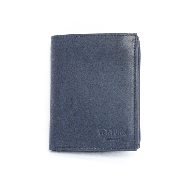 Portemonnaie , Echtleder, Hochformat, kompakt, qualitativ hochwertig ,robust MK042/marineblau