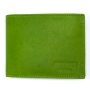 Real leather wallet 10 cm * 8 cm * 1.8 cm MK / 182 apple green