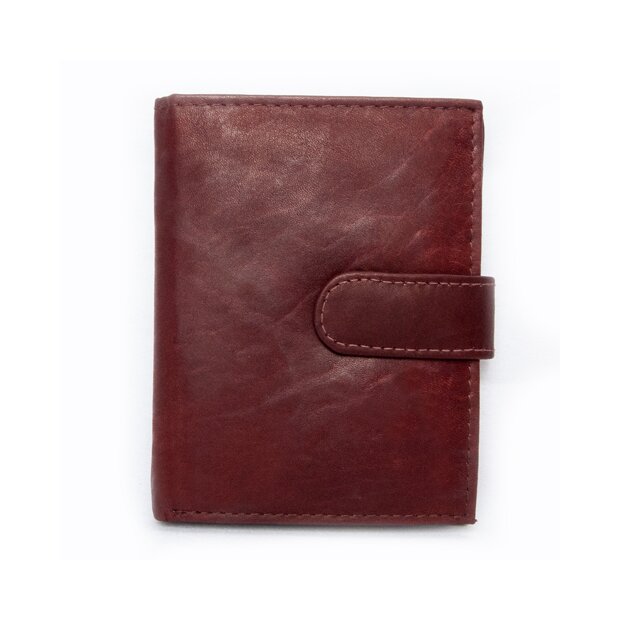 Surjeet Reena mens wallet / wallet / real leather wallet / wallet 12.5x9.5x2.5 cm 00009 red-brown