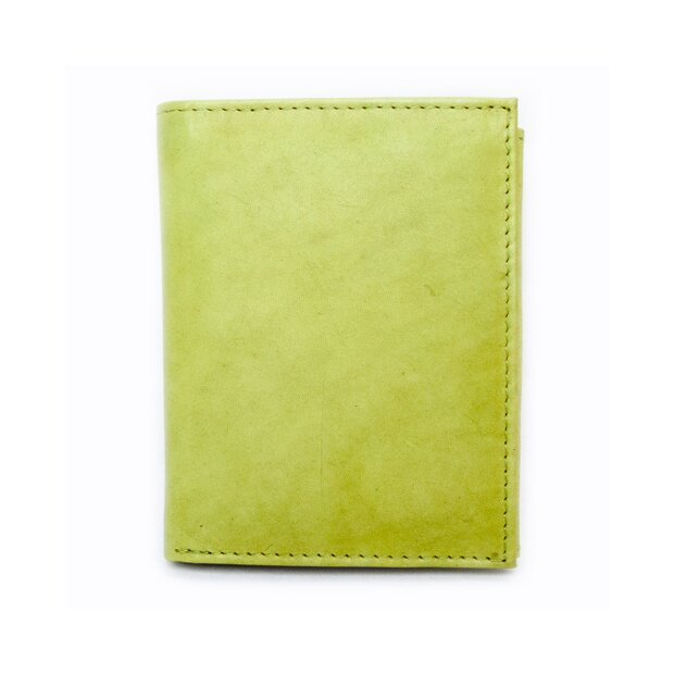 Surjeet Reena wallet made of genuine leather 12.5x10x2cm apple green # 00165