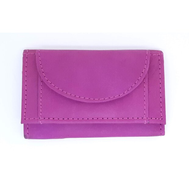 Tillberg wallet made from real leather 6,5 cm x 9 cm x 1,5 cm pink