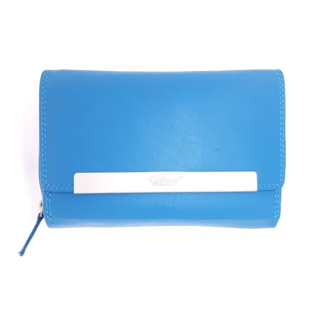 Tillberg ladies wallet made from real leather 10 cm x 15 cm x 4 cm royal blue