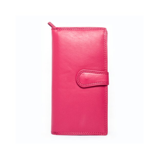 Tillberg ladies wallet made from real nappa leather 19 cm x 10 cm x 3 cm, pink