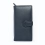 Tillberg ladies wallet made from real nappa leather 19 cm x 10 cm x 3 cm, navy blue