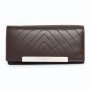 Tillberg ladies wallet made from real leather 10 cm x 19 cm x 3 cm dark brown