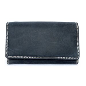 Wild Real Only!!! ladies wallet made from real water buffalo leather navy blue