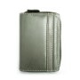 Real leather wallet 13x10x2cm grey