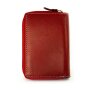Real leather wallet 13x10x2cm red