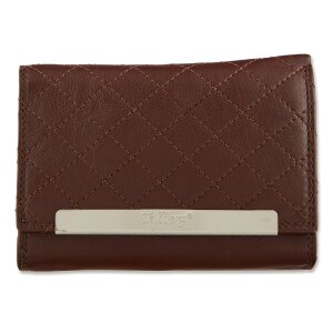 High quality wallet made from real nappa leather reddish brown