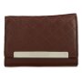 High quality wallet made from real nappa leather reddish...