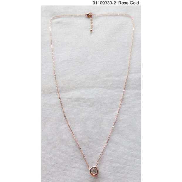 necklace 45 cm with expandable chain rose gold