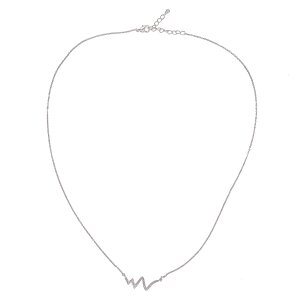 necklace with flash , lenght 45cm mit extandable chain