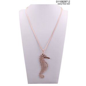 Long necklace with sea horse