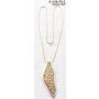 Long necklace with Fashionable amulet Sandy Gold