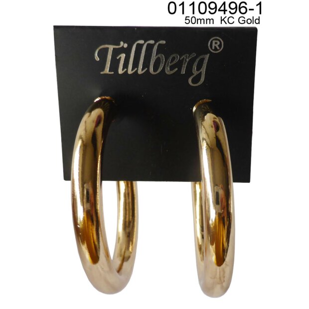 Creoles Earring 50 mm Gold
