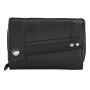 Ladies real leather wallet 10x14,5x3 cm black