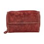 Wallet made from real water buffalo leather, red