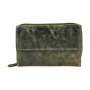 Wallet made from real water buffalo leather, green