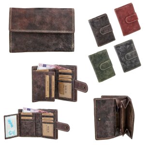 wallet made from real leather 14 cm x 9,5 cm x 3 cm